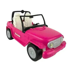 Barbie Doll Pink Jeep Car 2012 Beach Party Vehicle Y6856